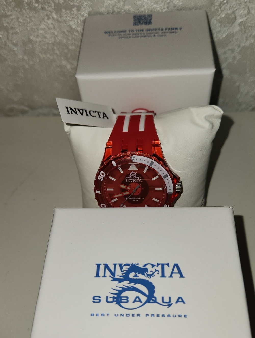 Invicta Red Transparent Sport Watch - Picture 3 of 4
